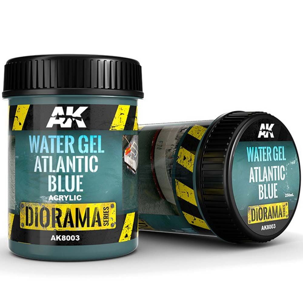 AK Diorama: Water Gel Atlantic Blue - 250ml (Acrylic)