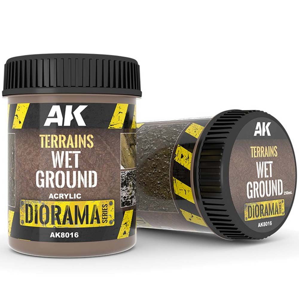 AK Diorama: Terrains Wet Ground - 250ml (Acrylic)