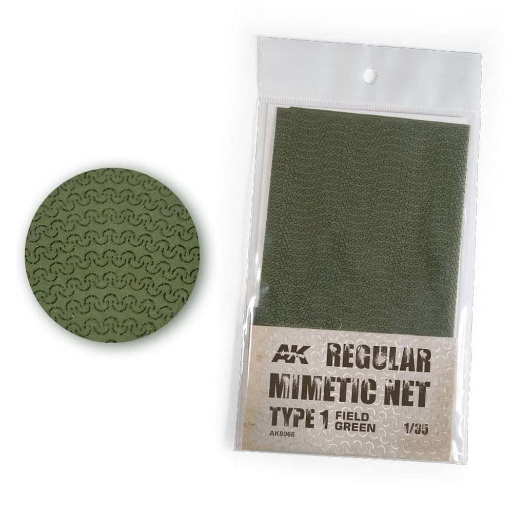 AK Accessories: Regular Camouflage Net Type 1 Field Green