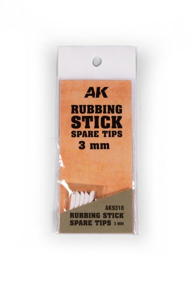 AK Tools: Rubbing Stick Spare Tips 3mm