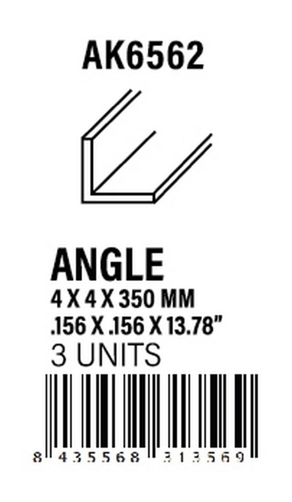 Angle 3.5 x 3.5 x 350mm - Styrene Strip