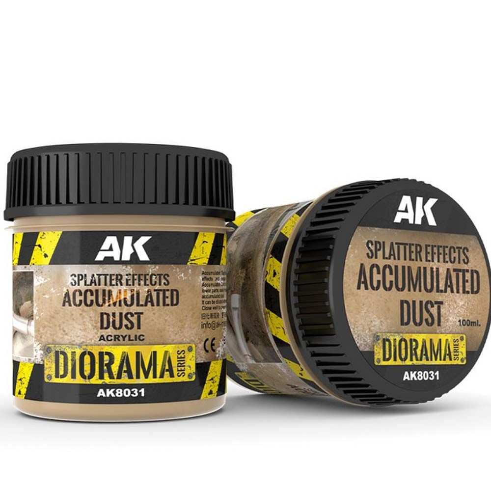AK Diorama: Splatter Effects Accumulated Dust - 100ml (Acrylic)