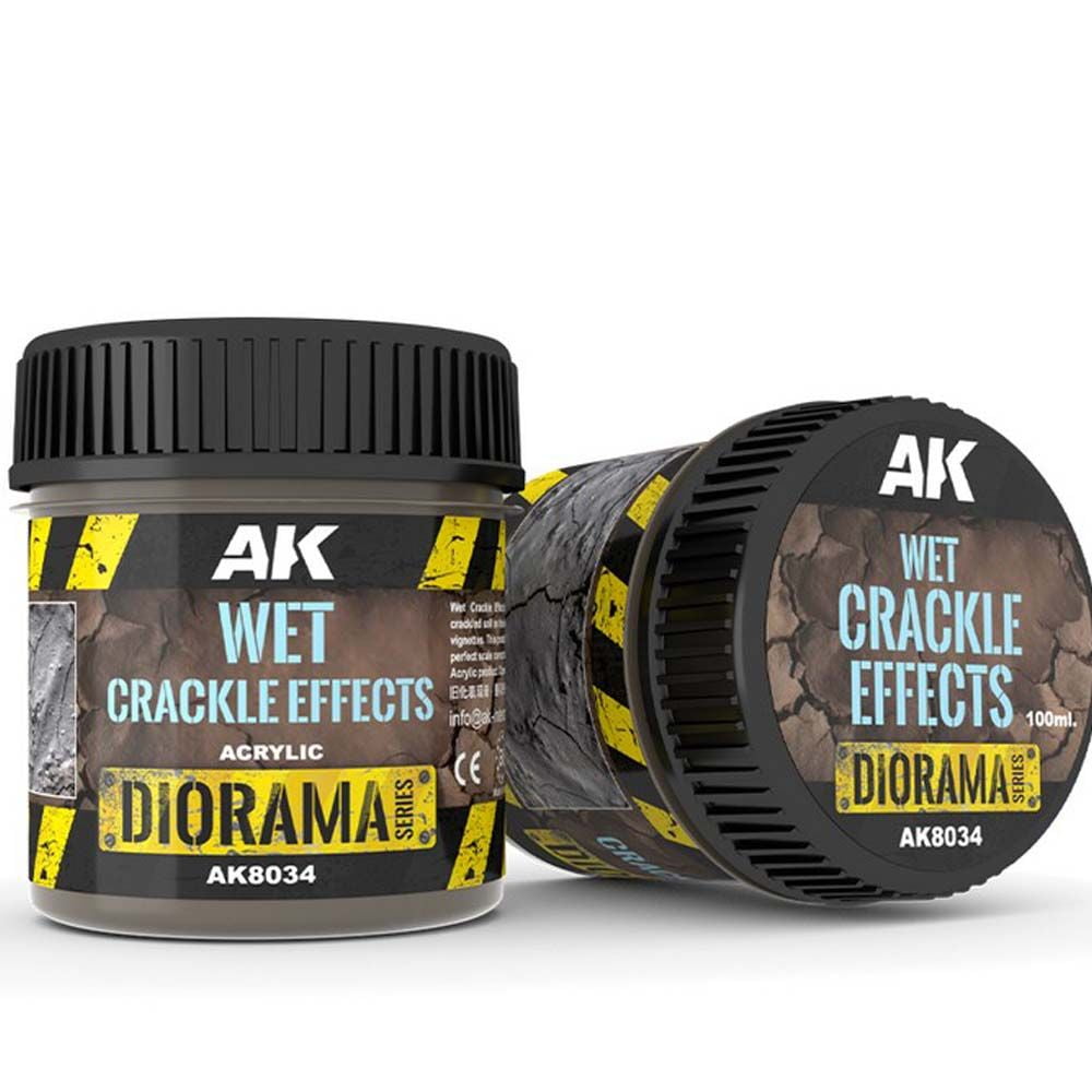 AK Diorama: Wet Crackle Effects - 100ml (Acrylic)