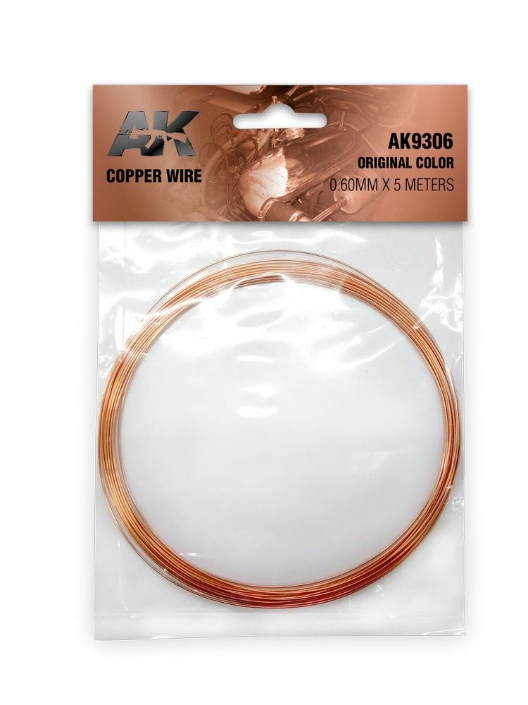 AK Accessories: Copper Wire 0.60mm X 5 Meters Original Color