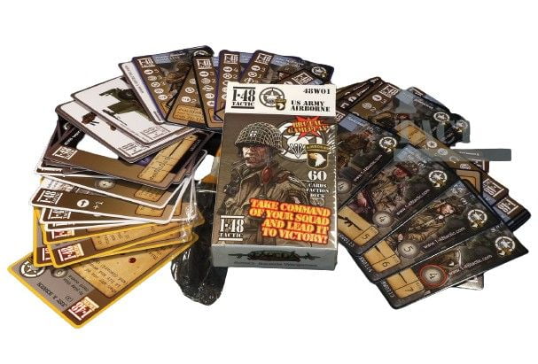 Faction Cards Deck for Us Airborne (60 Cards Only - No Miniatures)