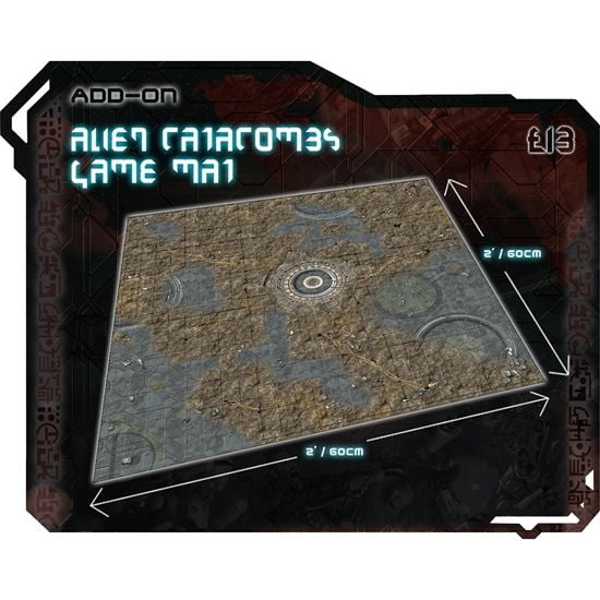 Alien Catacombs Gaming Mat 2x2