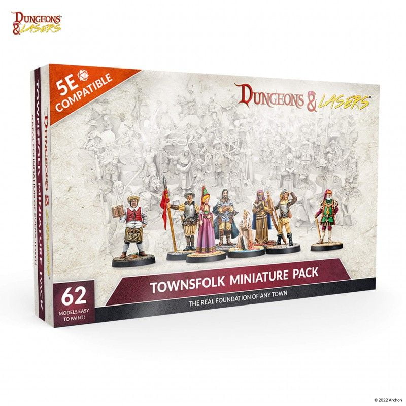 Townsfolk Miniature Pack - Dungeons & Lasers