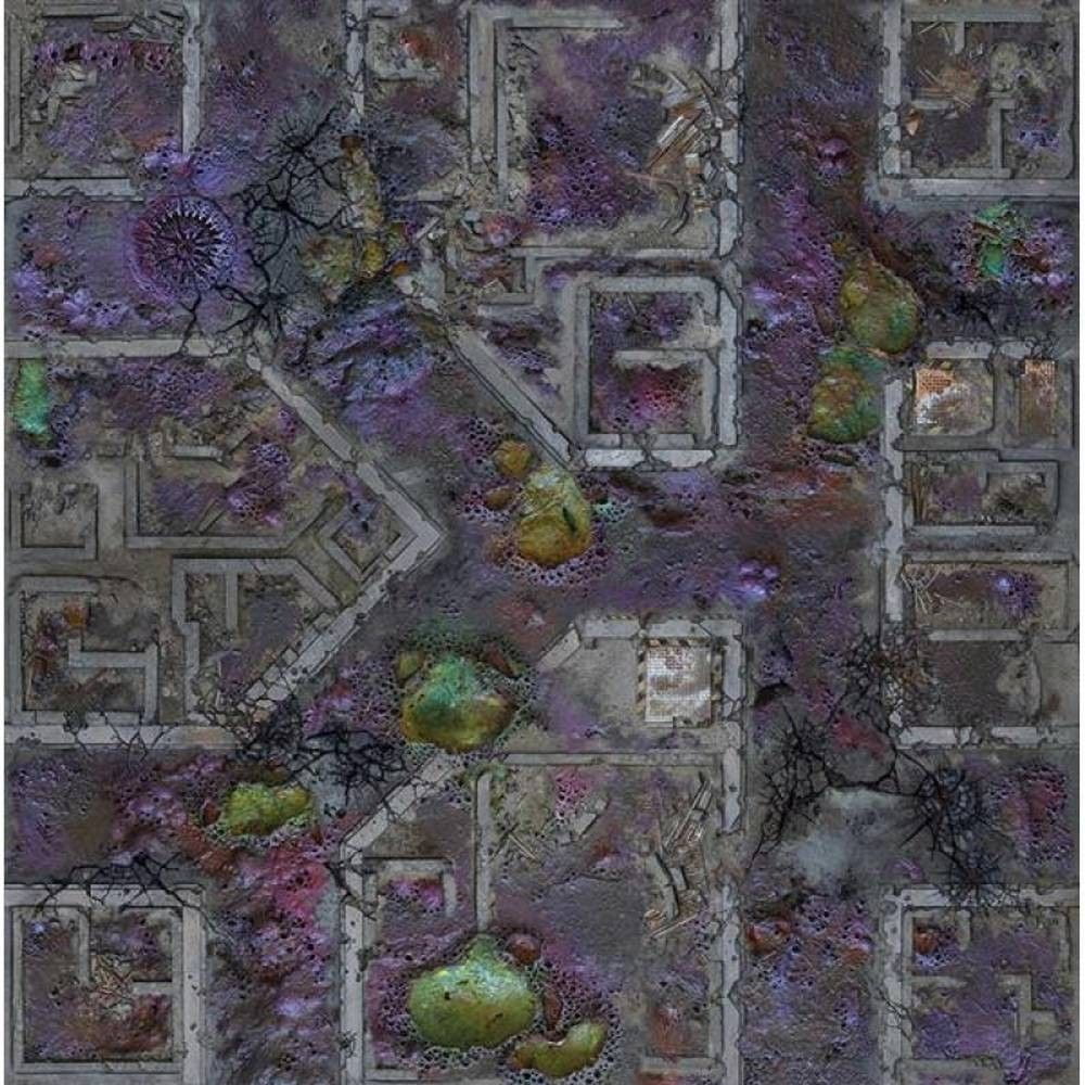 Corrupted Warzone City 4x4 Mousepad Gaming Mat