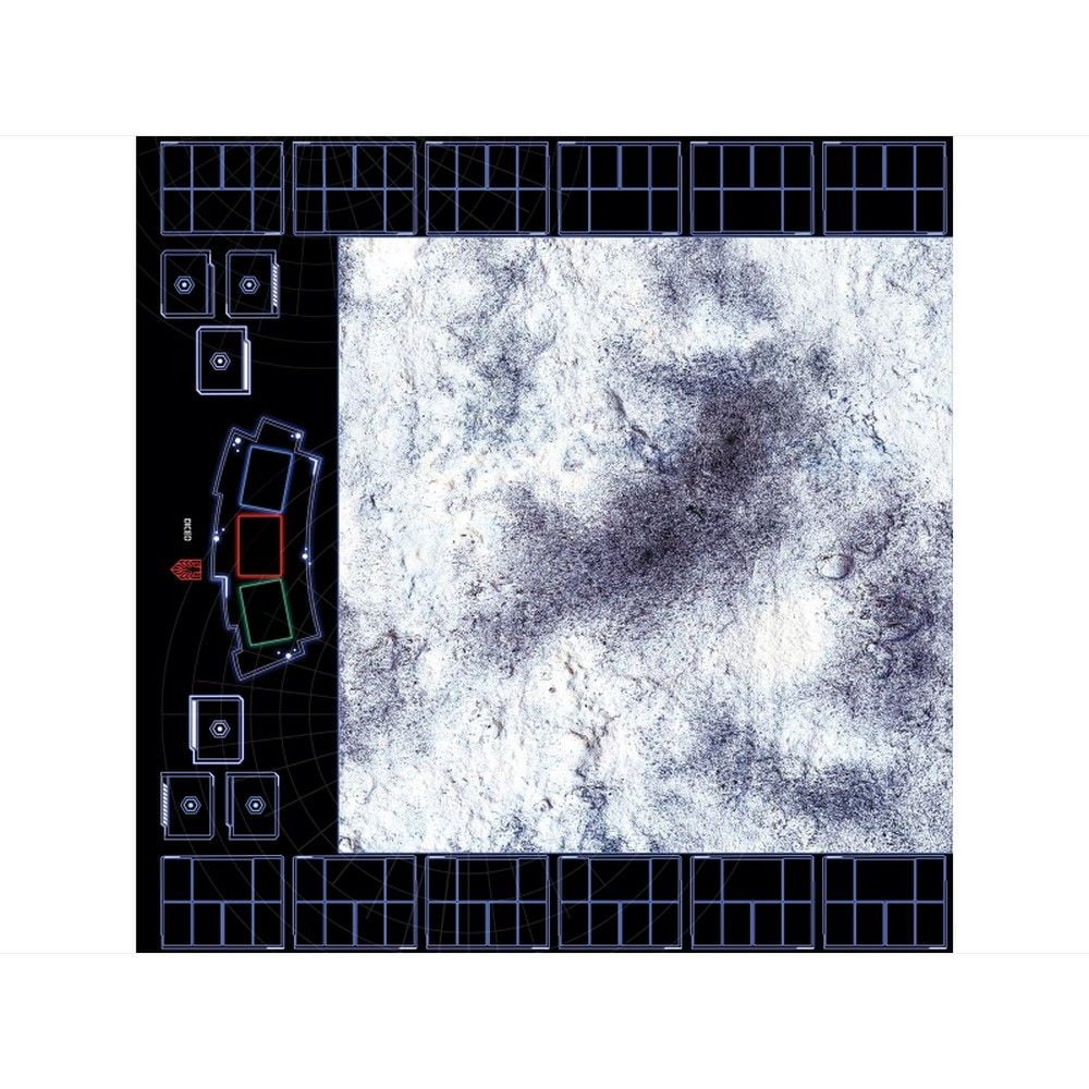 Diced Legion Snow 4x4 A Gaming Mat