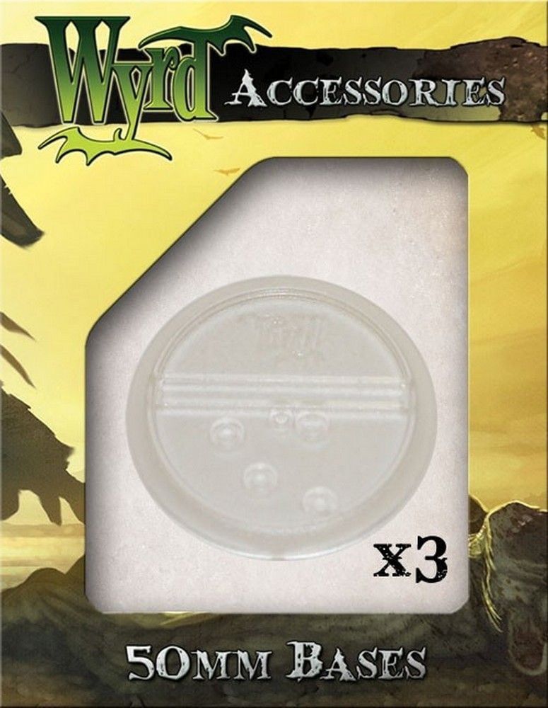 Clear 50mm Translucent Bases - 3 Pack