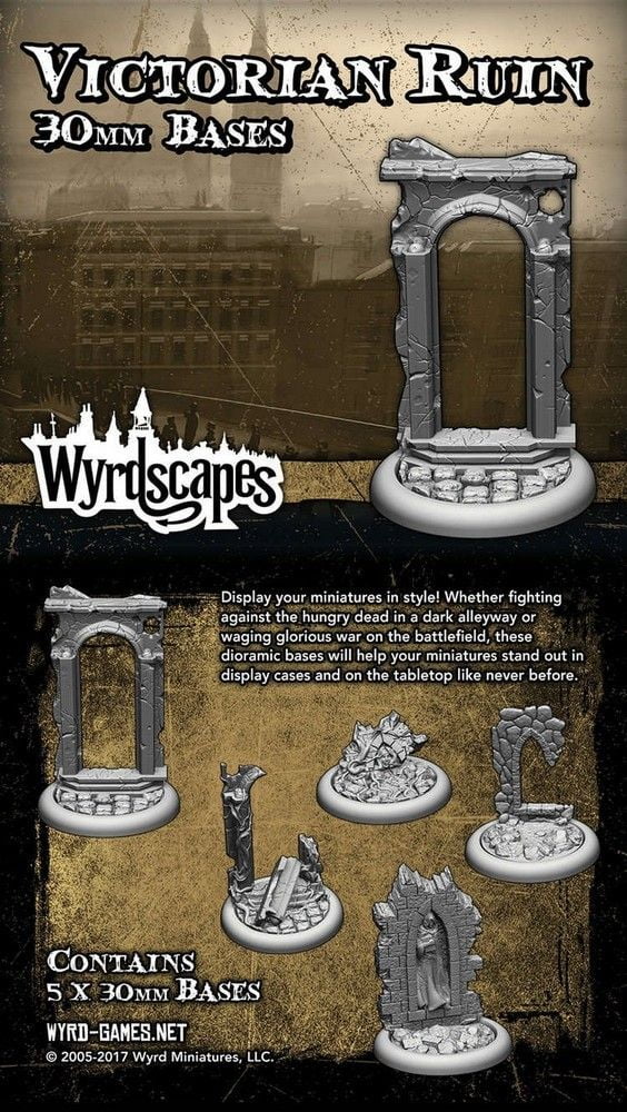Wyrdscapes Victorian 30mm Bases - 5 Pack
