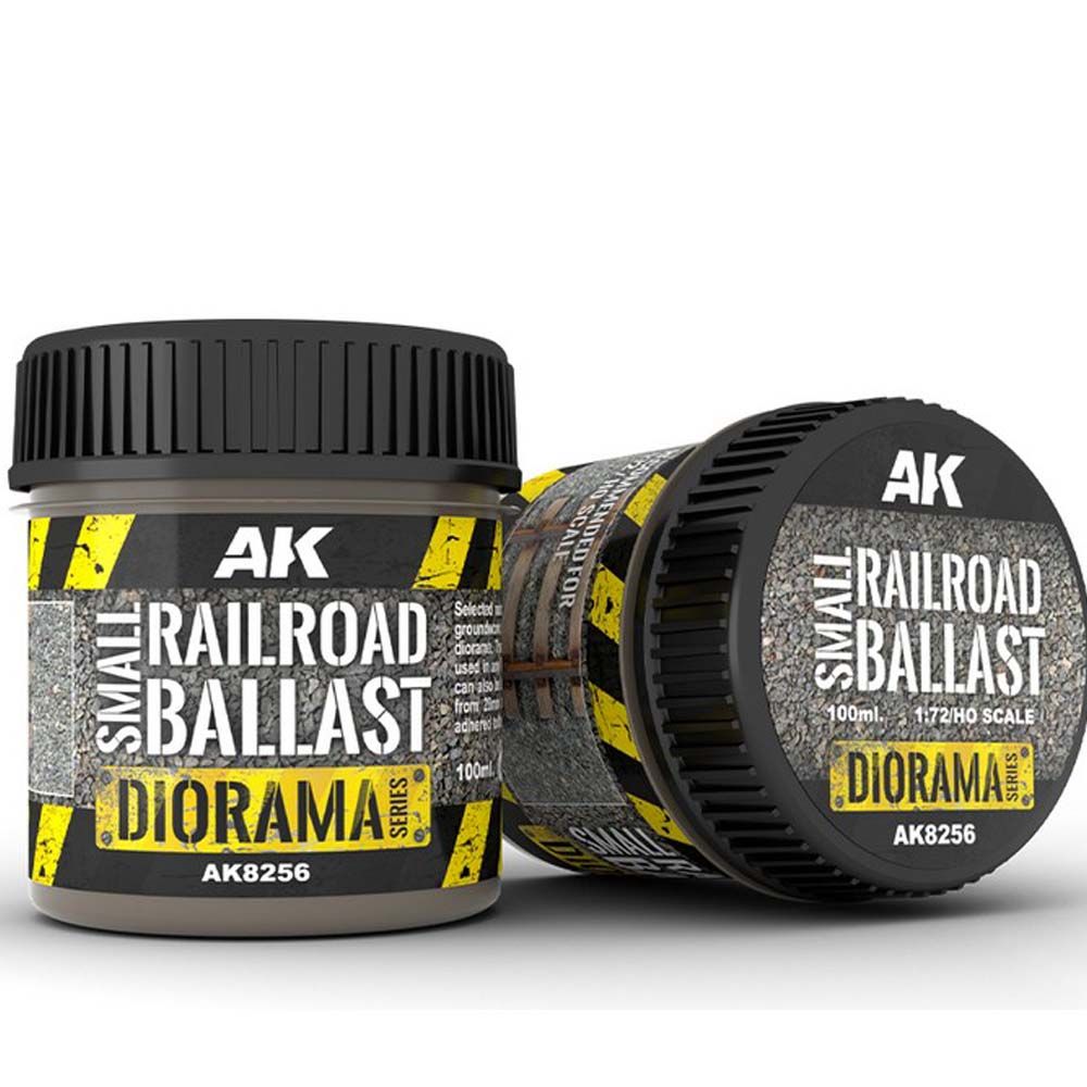 Ak Interactive Dioramas - Small Railroad Ballast (1/72, H0) pour