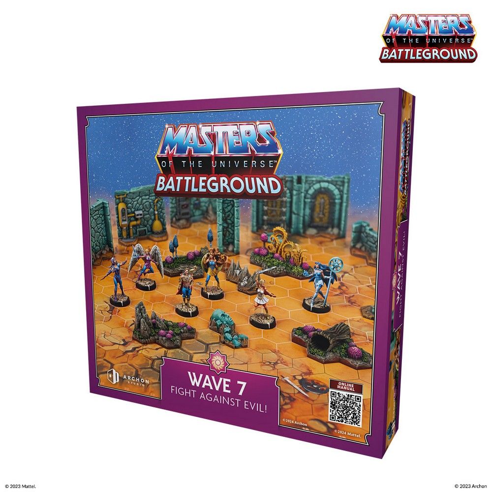 Archon Studio MotU Battleground - Wave 1: Masters Of The Universe Faction - Set Espansione Con Minifigure Non Dipinte - 6