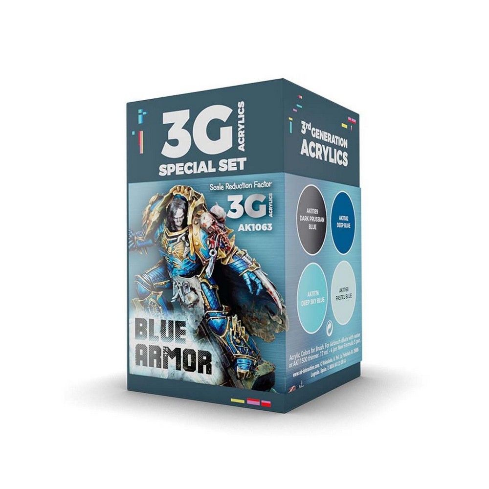 Wargame Set. Blue Armor box view