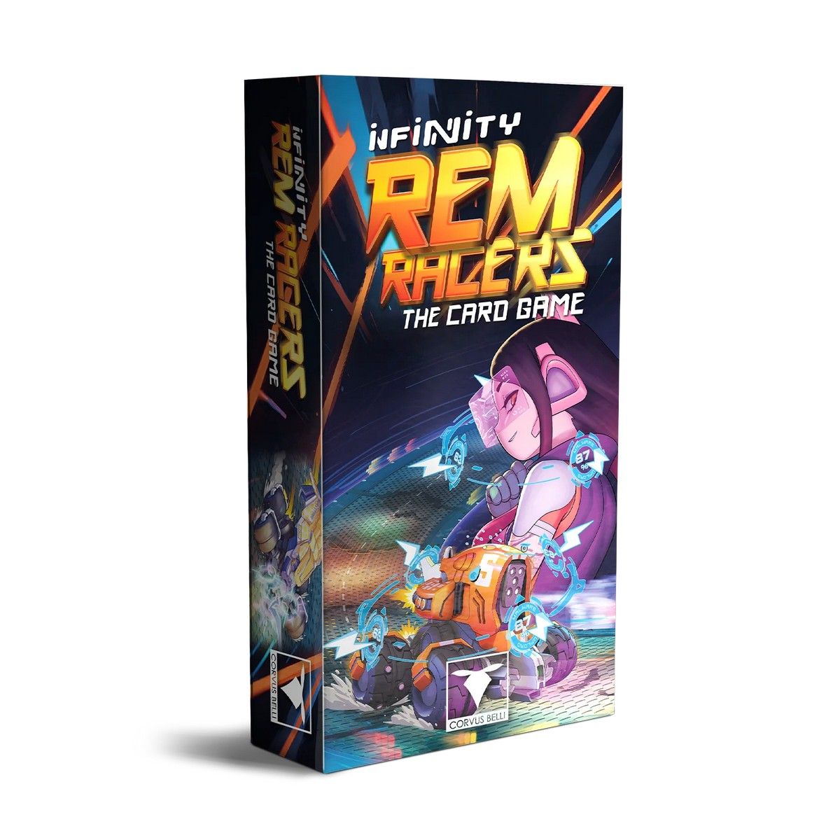Infinity Rem Racers: the Card Game box view