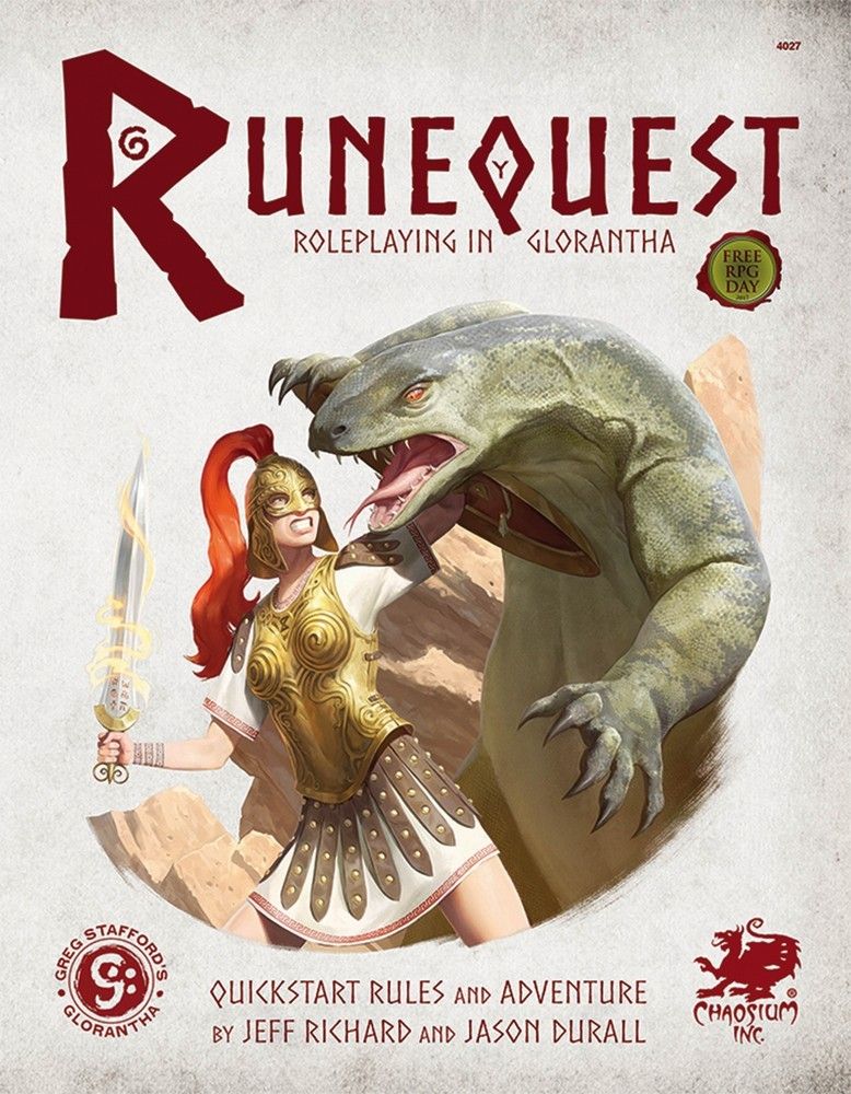 Roleplaying in Glorantha Quick Start: Runequest Rpg box view