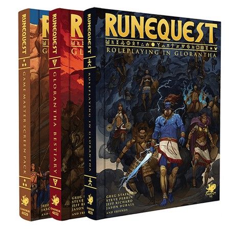 Roleplaying in Glorantha: Deluxe Slipcase Set: Runequest Rpg box view