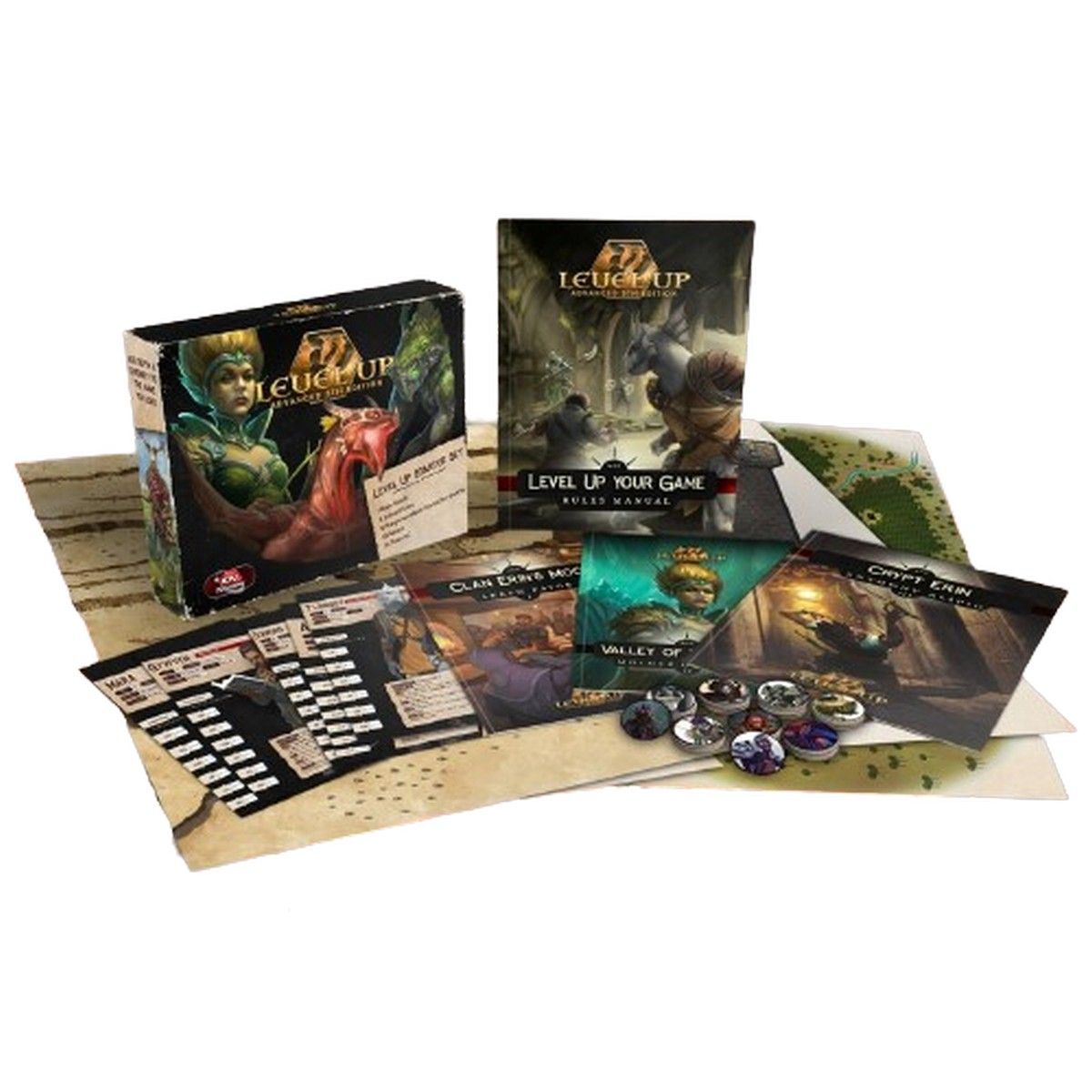 Level Up Advanced 5th Edition Starter Box Modiphius Entertainment ...