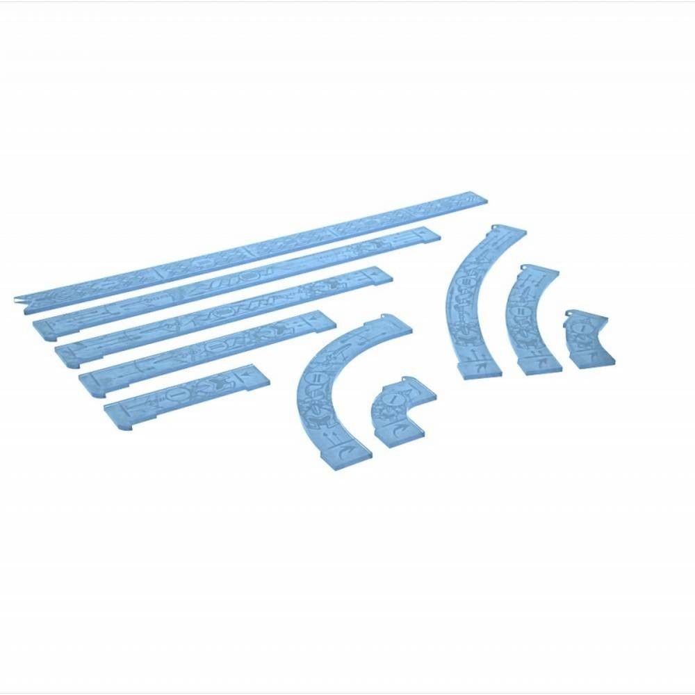 Blue Runic War Plastic Templates - Kraken Wargames box view