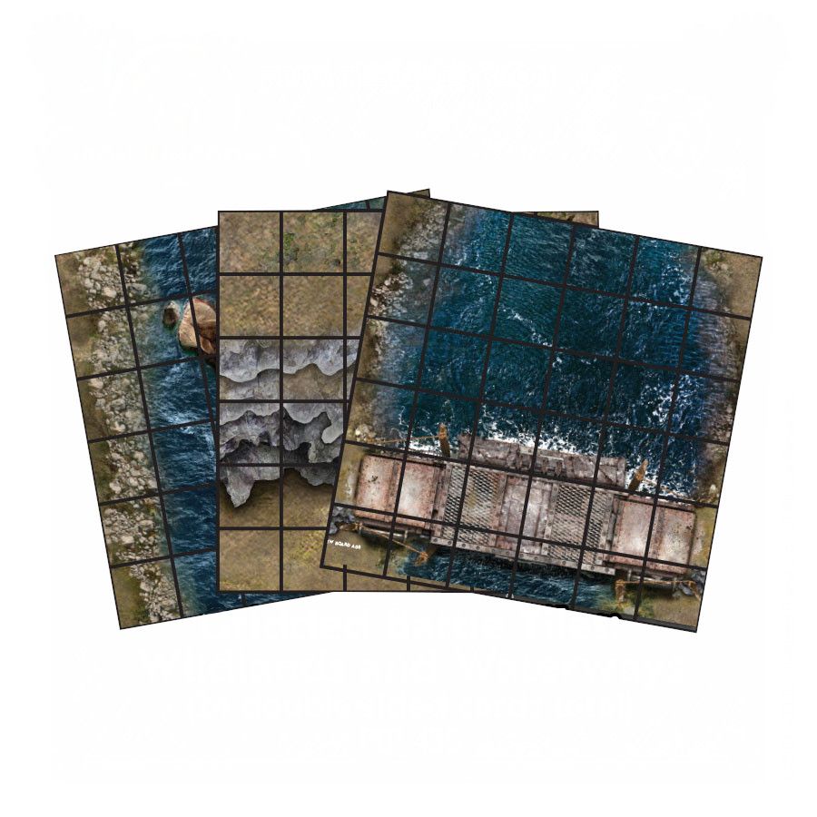 Iron Kingdoms Roleplaying Game - Gridded Battle Tiles: Wildlands and Waterways box view